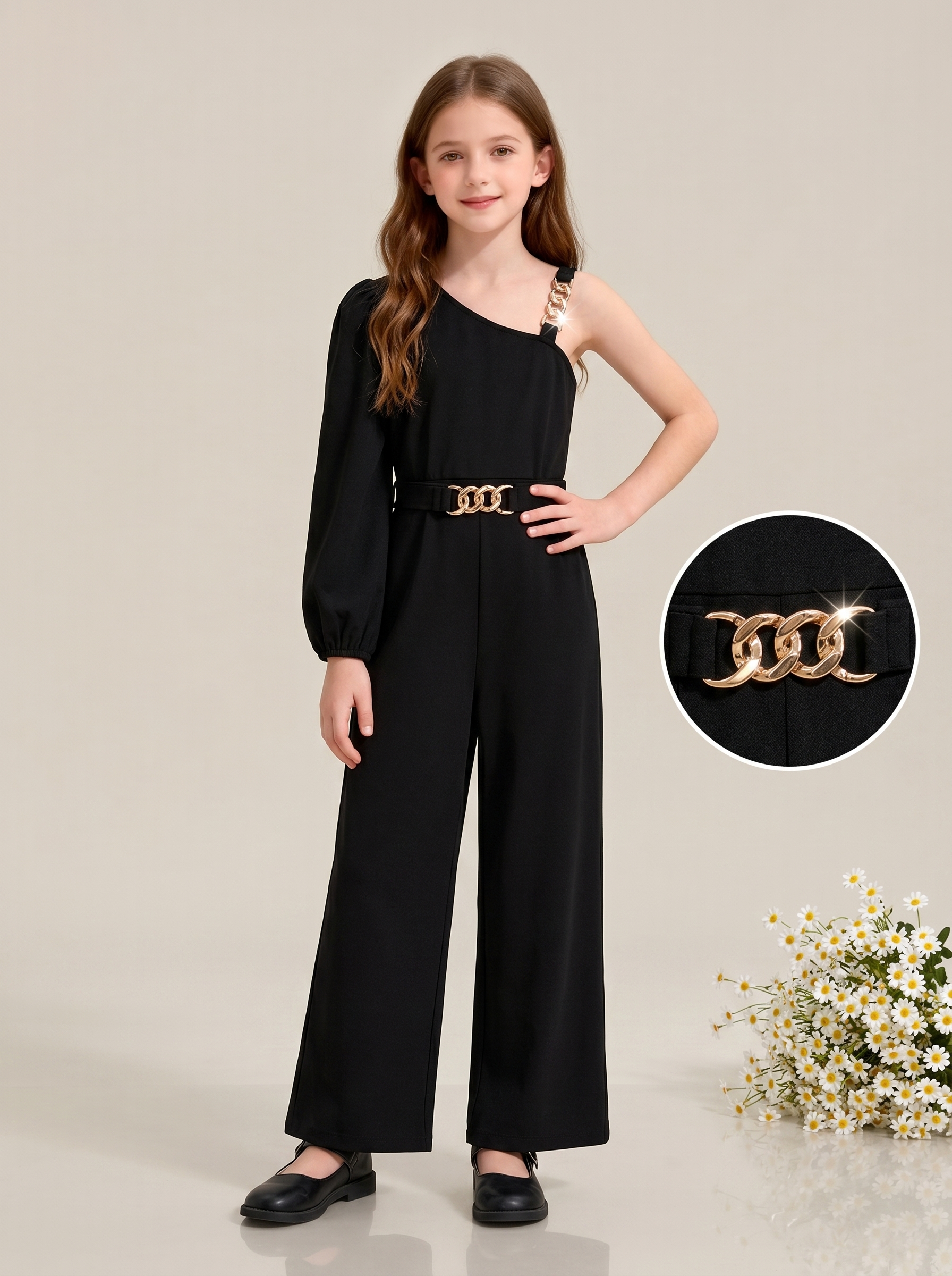 Girls Fashion Cami Dress Top & Long Pants 2-Piece Set