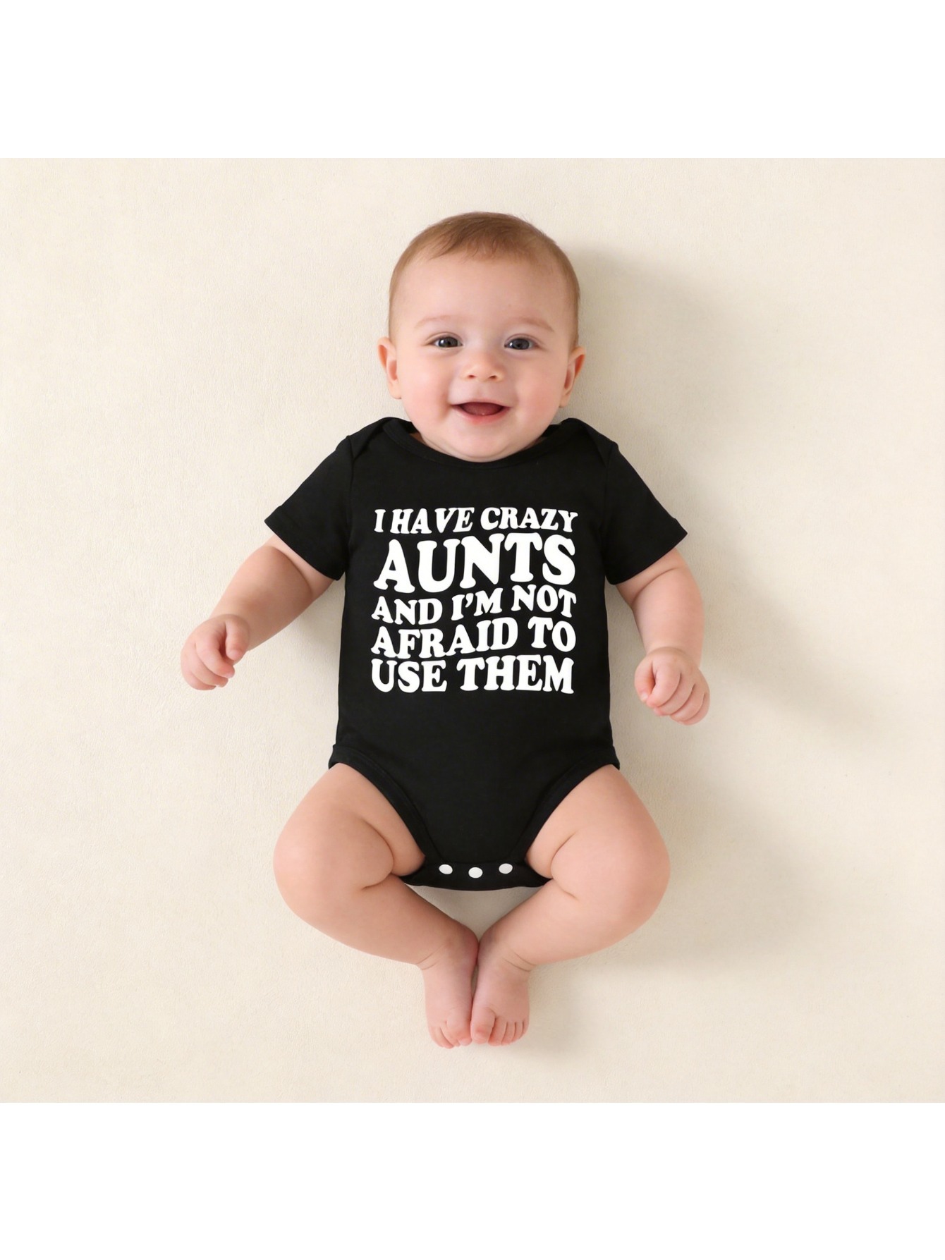 Baby Boy Letter Print Onesie