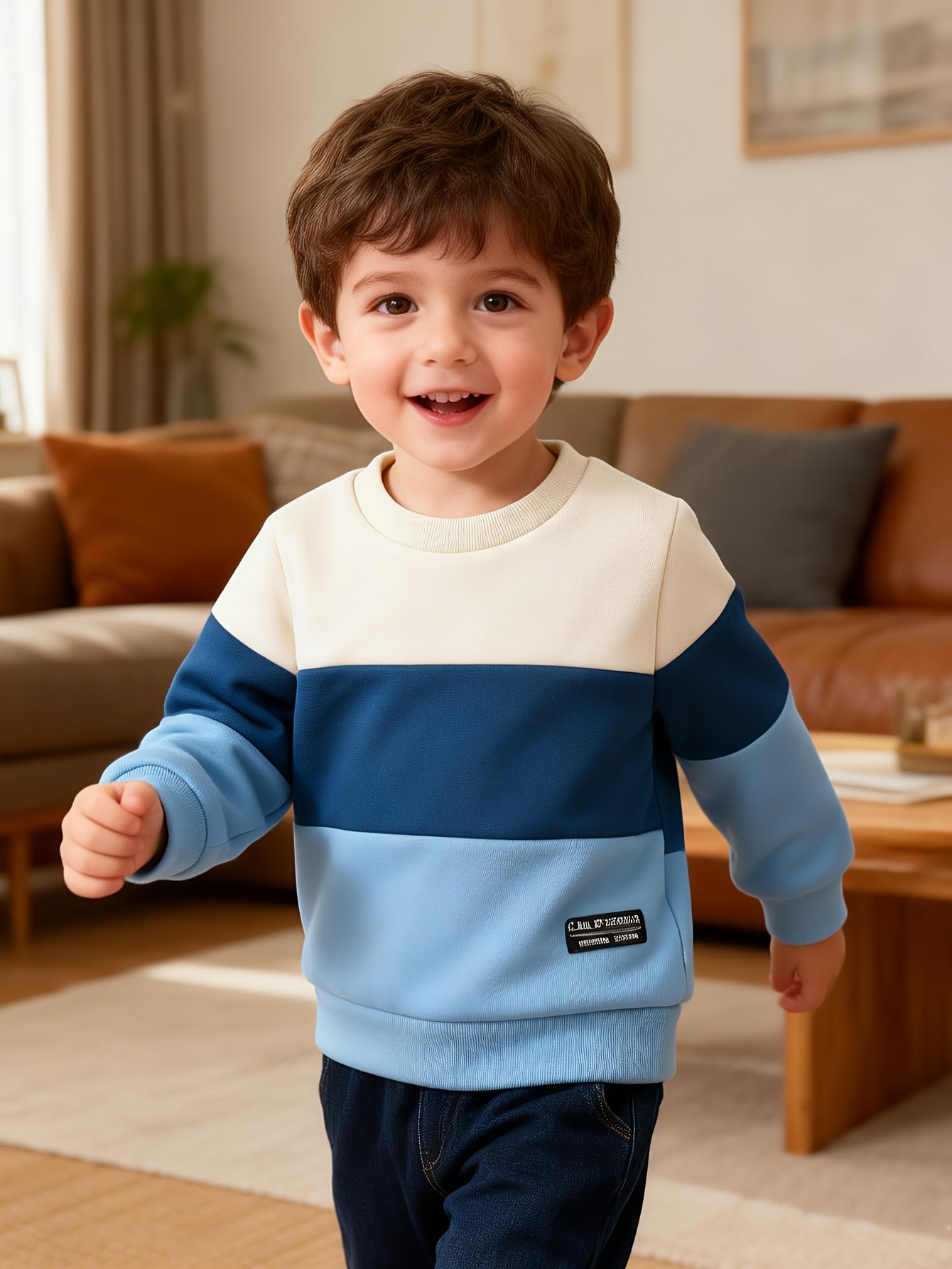 Baby Boy Color-Block Sweatshirt