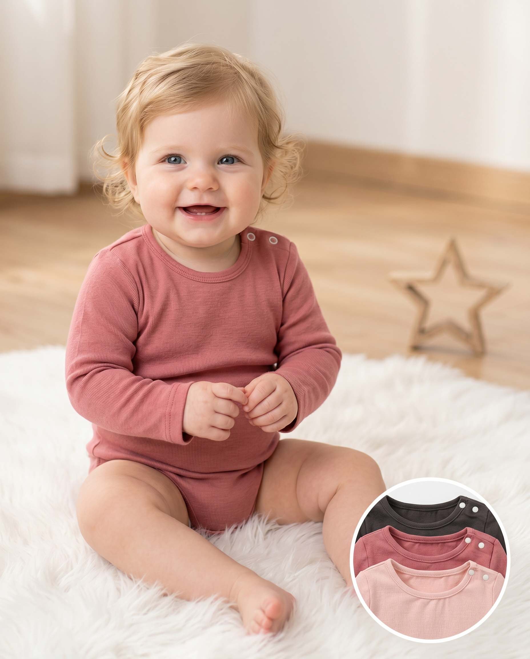 Baby Girl Bodysuit 3-Pack